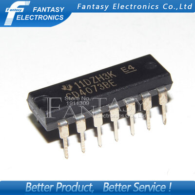 

10PCS CD4073BE DIP14 CD4073 DIP new&original IC free shipping
