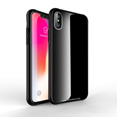

Feichuang Apple x Мобильная оболочка iPhoneX / 10 Обложка Apple Всеобъемлющая защищающая от разрушения обложка Затушеванная стеклянная оболочка Через черный