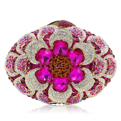 

Milisente Brand Women Evening Bags Top Quality Fantasy Red Color Party Purse Oval Shaped Clutches Wedding Happiness