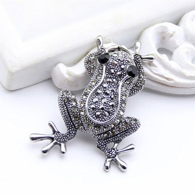 

Элегантный Rhinestone Frog Brooch штырьки женщин животных античный золото цвет ювелирные изделия лягушки броши броши дамы партии ш