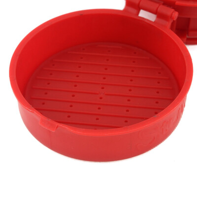 

mymei New Red Cooking Tools Silicone Hamburger Press Burger Maker Barbecue Household Kitchen
