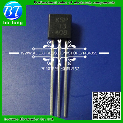 

MPSA13 KSP13 A13 TO-92 0.5A/30V NPN Transistor (50Pcs)