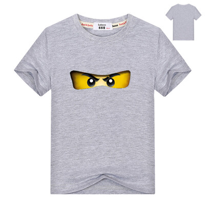 

2018 Летняя детская одежда Baby Boys Girls Футболка Ninja Ninjago Мультфильм Хлопковые футболки Детские топы Red Blue T рубашки 3-