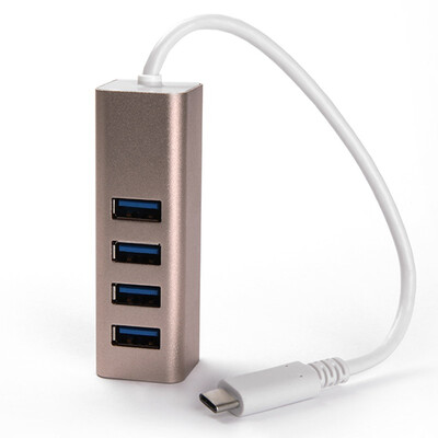 

Современный (HYUNDAI) HY-333Type-C трансфицировал адаптер USB3.0 адаптер четыре типа C-концентратора перезаряжаемой роскоши золото