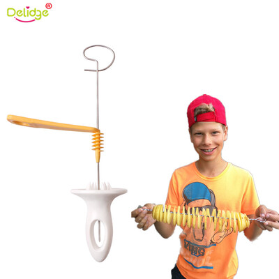 

delidge 1pc 3 строку повернуть slicer картофеля из нержавеющей стали пластиковые Twisted картофель порезать каттер спирали + DIY п