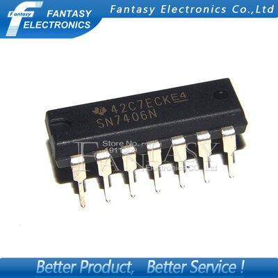 

5PCS SN7406N DIP14 SN7406 DIP 7406 new&original IC free shipping