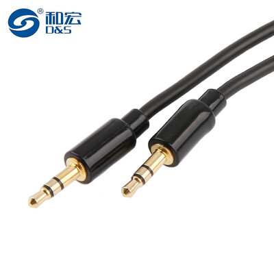 

And macro D& DSL1003 car AUX audio cable 35mm male to male car stereo cable laptop mobile phone audio 2 m black