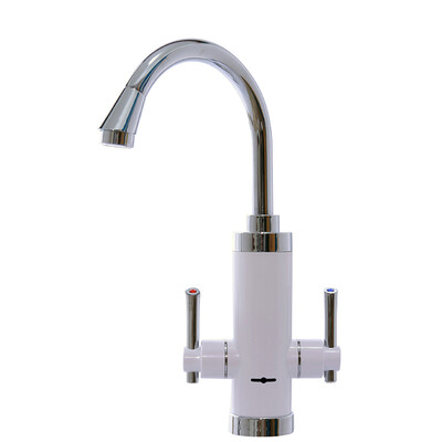 

GWAI Duel Handle 3 Second Instant Water Heater 360 Degree Rotatable Pipe Instant Hot Water Faucet Fast Heat Water Tap DRS-X30F6