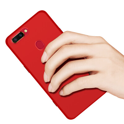 

KOLA OPPO R11s Mobile Shell Micro Silicone Soft Shell Cover Red