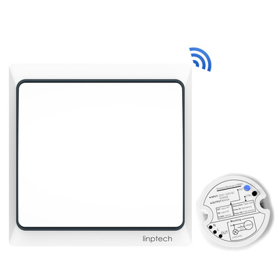 

Leading technology K4S intelligent switch single connection does not reset self-generating wireless remote control single open control household waterproof smart switch socket without wiring without power smart home