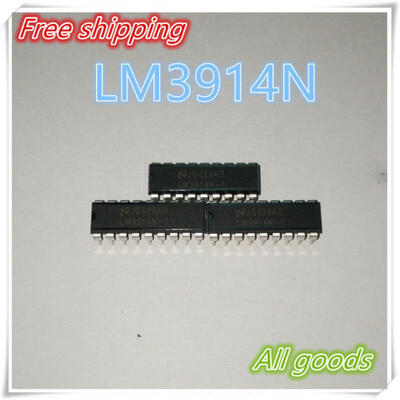 

Free shipping 10pcs LM3914N-1 DIP18 LM3914N LM3914 DotBar Display Driver