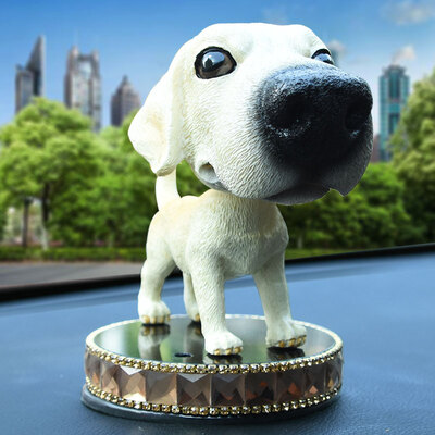 

Jun Hao car ornaments shaking head car cartoon creative shaking head dog car ornaments jewelry Chihuahua with perfume base