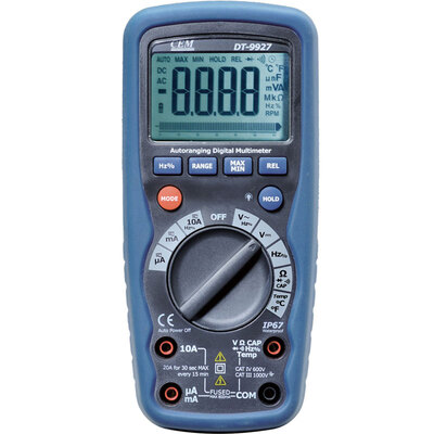 

Huashengchang CEM digital multimeter DT-9927 double injection molding body IP67 waterproof 1000V full protection with temperature measurement function