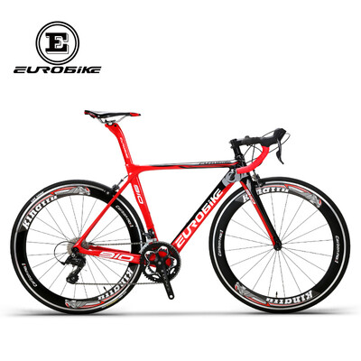 

EUROBIKE 50CM Carbon Frame 700C Racing BicycleEurobike 18 Speed Road Bike