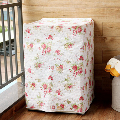 

ORZ Washing Machine Dust Cover Flower Pattern Thicker Waterproof Durable