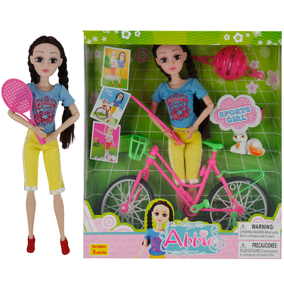 

Abbie 3D Lens Eyes with real Curl Eyelashes Doll Toys Clothes Gown Outfits&Shoes for Girls Birthday Party&Christmas Gift