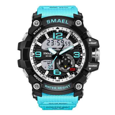 

Military Watches Army Mens Wristwatch LED Quartz Watch Digtial Dual Time Men Clock 1617 reloj hombre Sport Watch Army