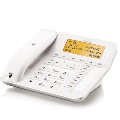 

Motorola (Motorola) C7001C цифровой беспроводной телефон / стационарный / Беспроводный телефон громкой записи вызова китайское шоу перетащить из домашнего офиса фиксированной наземной линии связи (белый)