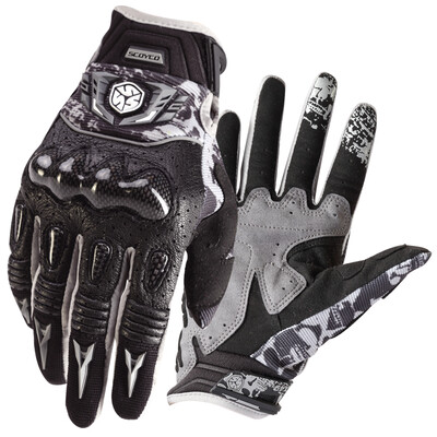 

Saiyu SCOYCO motorcycle shatter-resistant protective sheepskin summer men&39s motorcycle gloves MX49 gray M
