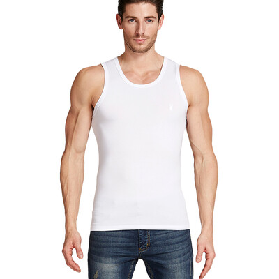 

Playboy PLAYBOY Mens modal cotton vest mens tight sports bottoming shirt fitness vest breathable thin section black