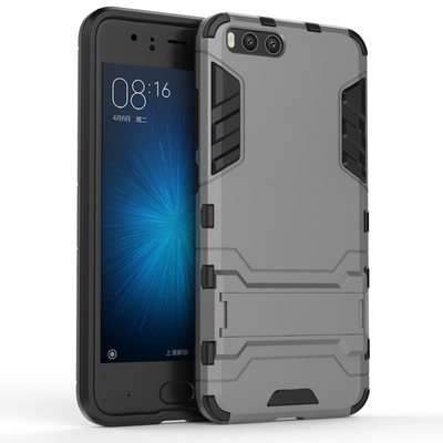 

Shockproof Ultra-thin Armor Plastic TPU Back Case Cover with Stand Holder Phone Case for XIAOMI 6