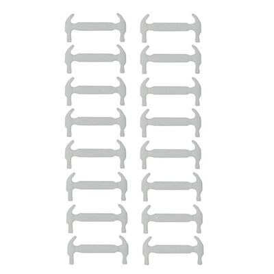 

JUP 50 Sets 800 Roots Lazy Shoelaces Laces Shoelace Buckle Flat Square Head Bracelet Canvas Leisure Sports Shoes Silicone Elastic