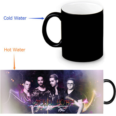 

Tokio Hotel 350ml12oz Heat Reveal Mug Color Change Coffee Cup Sensitive Morphing Mugs Magic Mug Milk Tea Cups