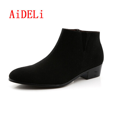 

British styel boots fashion boots men ankle boots pointed boots