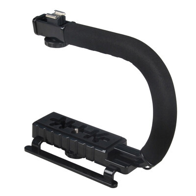 

YELANGU S2-1 YLG0106B-A C-shaped Video Handle DV Bracket Stabilizer for All SLR Cameras&Home DV CameraBlack