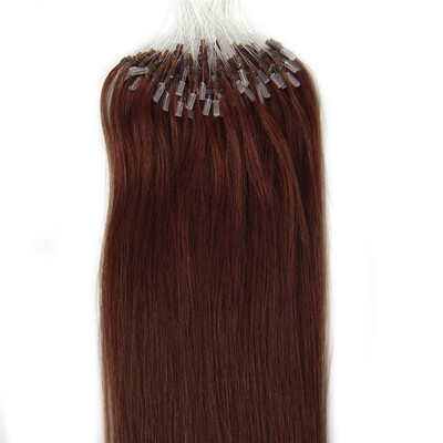 

#33 Auburn Rich Copper Red Remy Human Hair 100g Micro Loop Ring Hair Extensions