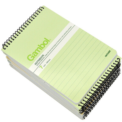 

KOKUYO WCN-SA6506X Serie Gambol Note Pad Spiral Binding with Flexible Cover (50 pages)--12 pack