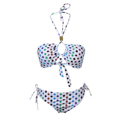 

CANIS@CANIS@Fashion Cutest Dot Pattern Swimwear Vintage Bikini Set