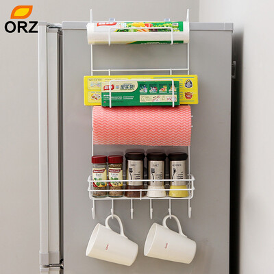 

ОРЗ кухня холодильник боковины хранения стеллаж холодильник мульти-слой боковой ярус держатель трещины хранения