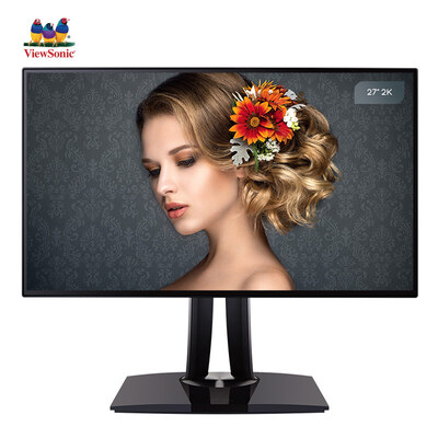 

ViewSonic Small Black 27" 2K Four-edge Micro Frame IPS Rotary Lift Professional Display VP2768