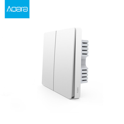 

MI Aqara Wall Switch Xiaomi Control Mijia App Умный дом Пульт дистанционного управления ZigBee (с нейтральным - Двойная кнопка)