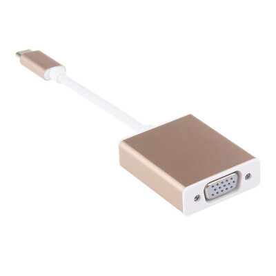

Section Type-C VGA Converter Apple MacBook Laptop Connect TV Projector Monitor LK-TV001 Zinc Aluminum Alloy Silver