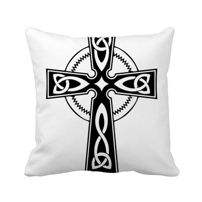 

Religion Christianity Holy Cross Flower Crown Square Throw Pillow Insert Cushion Cover Home Sofa Decor Gift