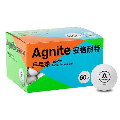 

Agnite F2390W table tennis 40mm white 60 in 1 box