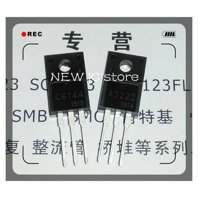 

2SA2222 2SC6144 5pcs A2222 +5pcs C6144