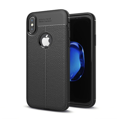 

MISSCASE Phone Case For iPhone 6 6s 7 8 X 66s plus 78 plus Leather texture Full Protection Soft TPU Shockproof Cover Cases