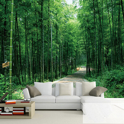 

Chinese-style Bamboo Forest Natural Scenery Mural As Modern Home Decor Custom 3D Mural Wallpaper Living Room TV/Sofa Background