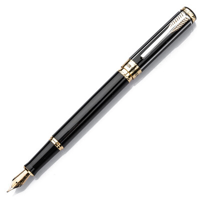 

Hero HERO 750 hardcover box iridium gold pen sharp tip