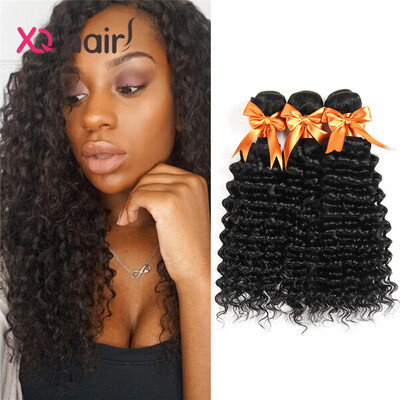

Top Selling 7A Unprocessed Malaysian Virgin Deep Curly 3Bundles Human Hair Weave Virgin Malaysian Deep Curly Hair Natural Colour
