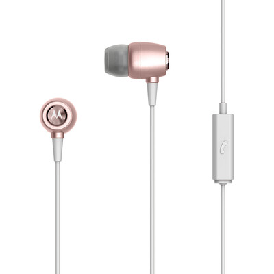 

Motorola Earbuds Metal Metal Earbuds Пылезащитный водонепроницаемый и пот Отличный звукоизоляционный серебристый