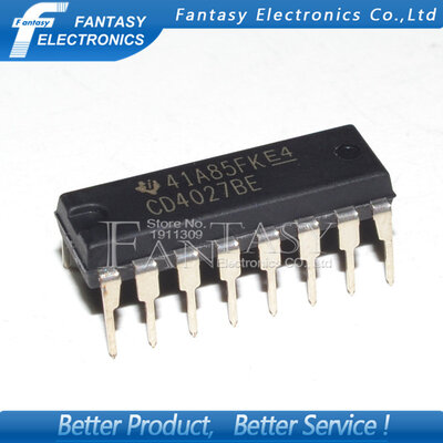 

50PCS CD4027BE DIP16 CD4027 DIP new and original IC free shipping
