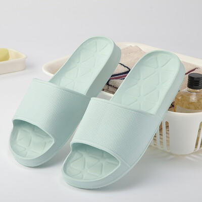 

More can be a couple of soft bottom bathing sandals high-elastic home indoor non-slip rubber slippers blue 39-40
