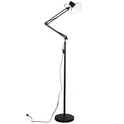 

Dao Yuan bright eyes LED floor lamp 5W white living room bedroom floor lamp modern simple study work piano mahjong lamp ML626 black