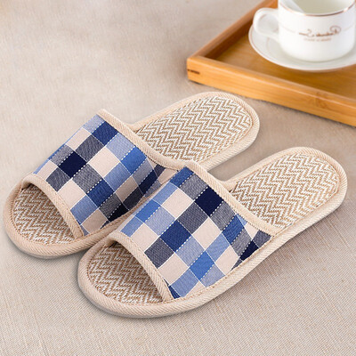 

Jingdong supermarket lover home linen slippers fashion plaid floor dragged red grid 3738 LJ815012