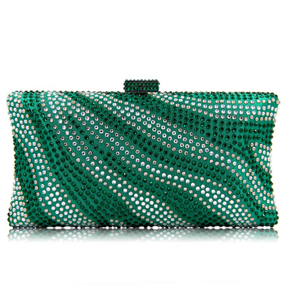 

Milisente Brand Women Evening Bags Ladies Crystal Wedding Bag River Royal Blue Pattern Party Purses