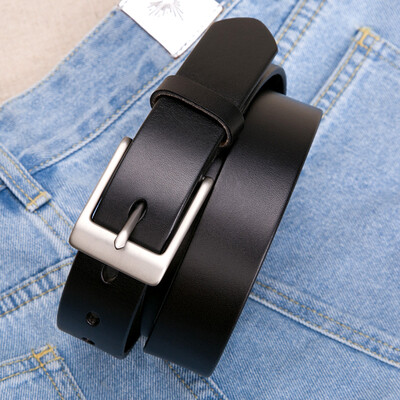

Cow home belt female pin buckle belt ladies leather pants with Korean fashion wild 5115 elegant black
